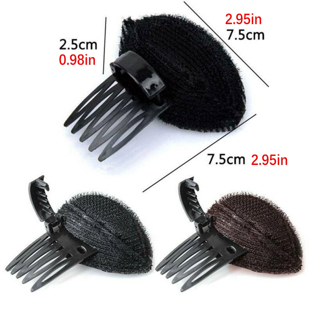 1x Random Color Puff Hair Head Cushion Bump it Up Invisible Volume Hair Base