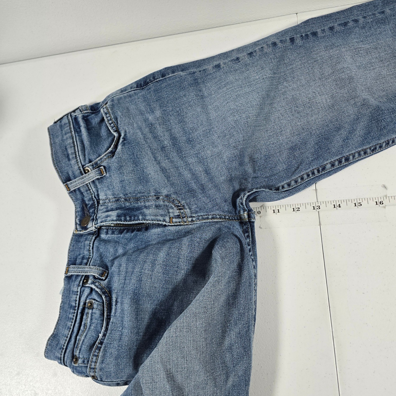 Hollister Epic Flex Straight Leg Jeans Medium Wash Blue Denim W29 L32 12469