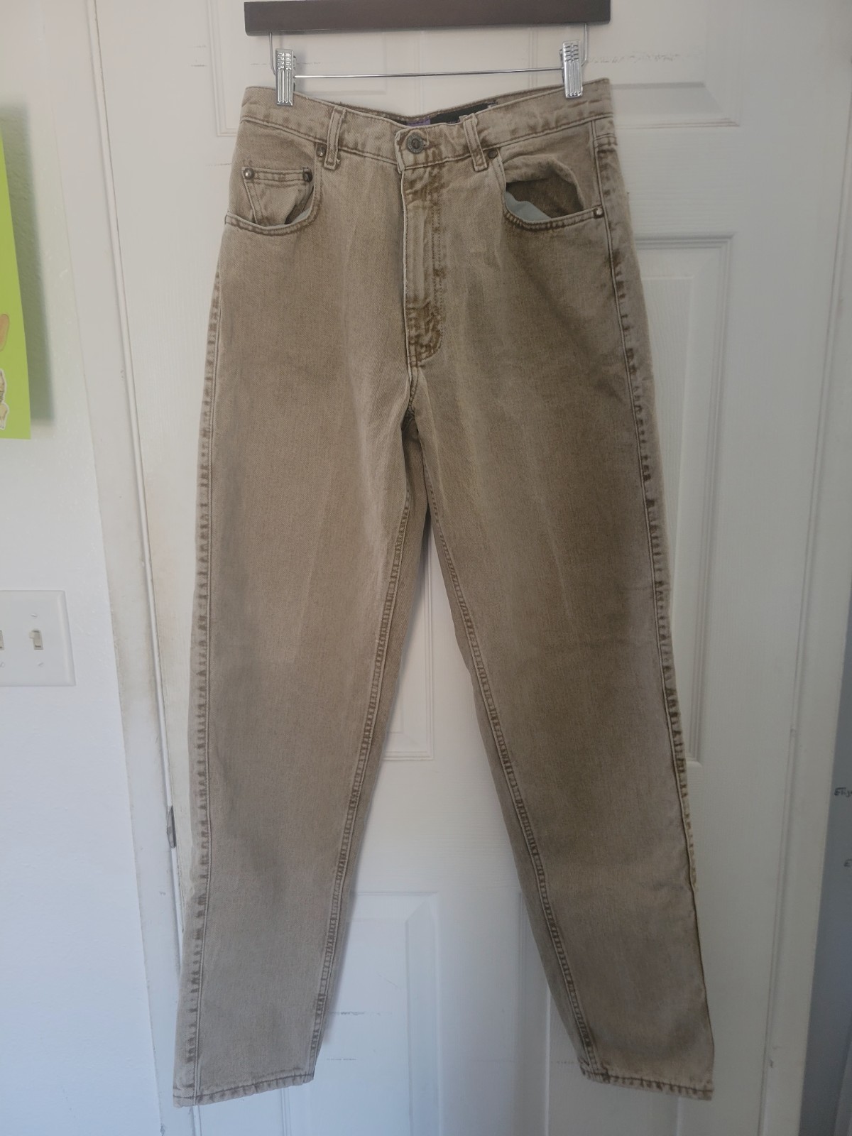 Levi’s SilverTab Baggy Tapered Beige Jeans Purple Label 31×34 (Read Discription)