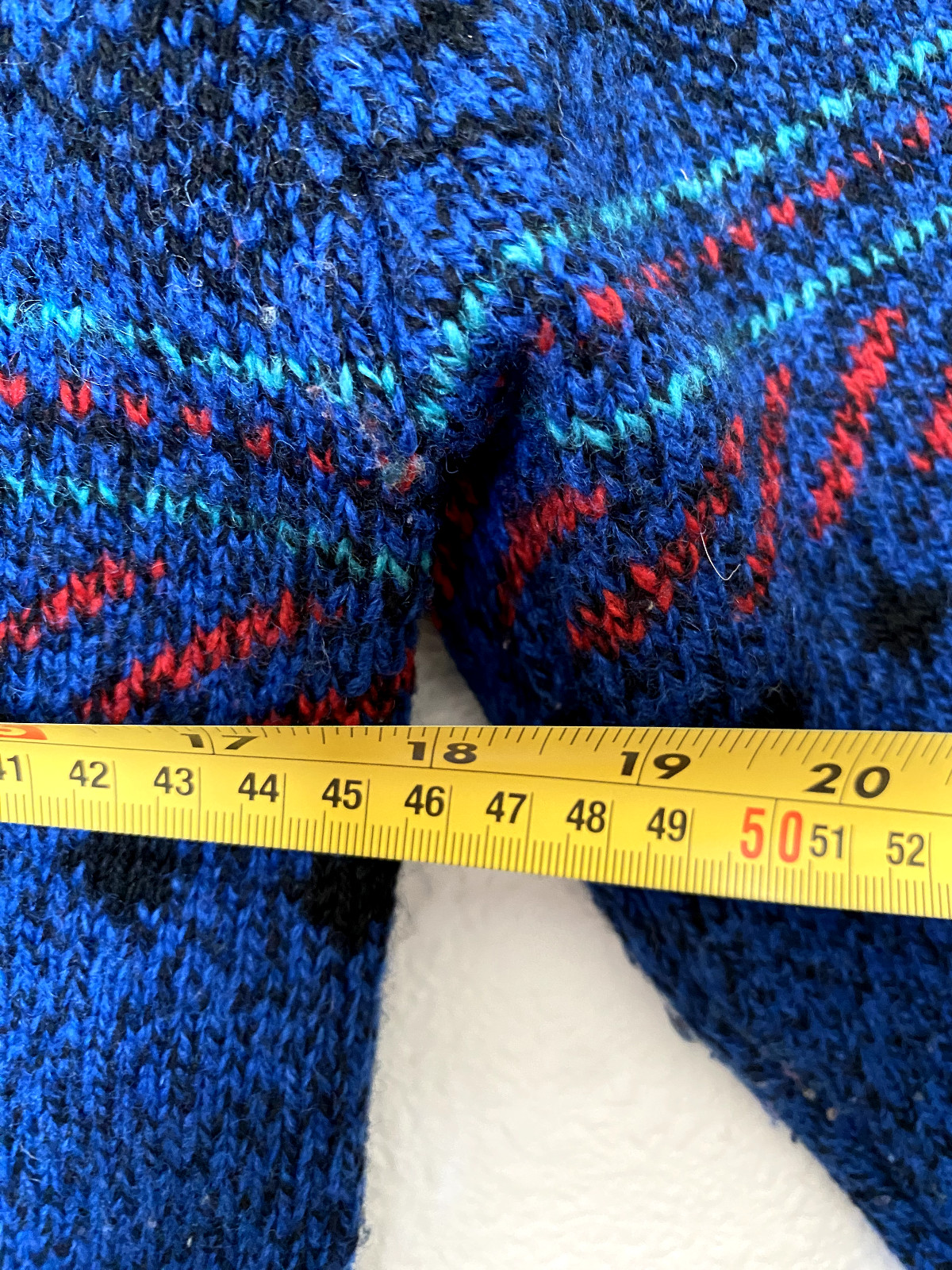 Vintage Woolrich Knit Sweater Mens Wool Crewneck Chunky Blue Fisherman Fall Sm