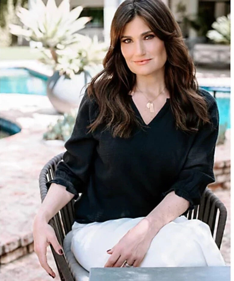#115 Encore by Idina Menzel Double Gauze Soft Sleeve Blouse Size XS