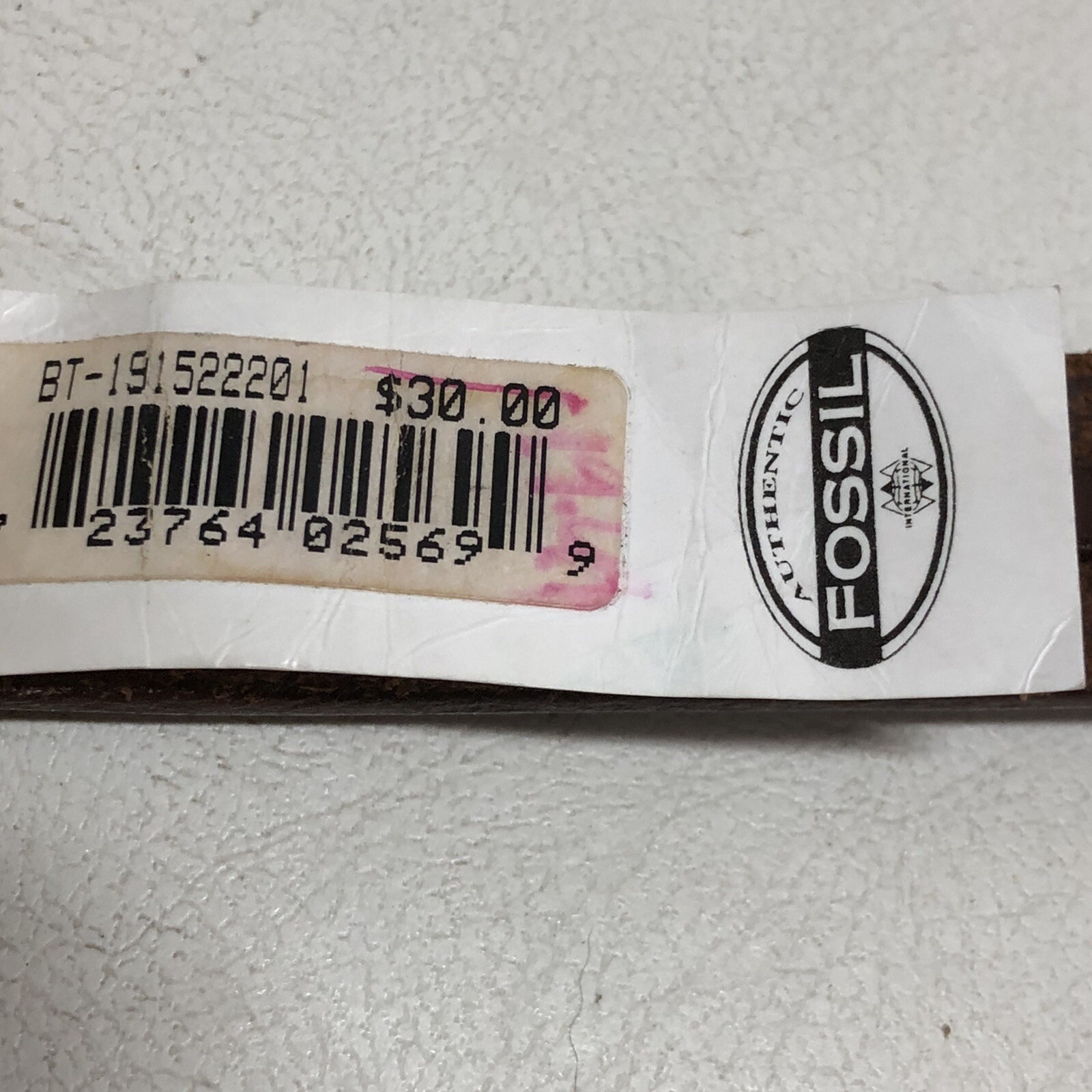 Fossil Leather Concho Belt Brown Silver Medallions Sz S Length 33”, Waist 26-30