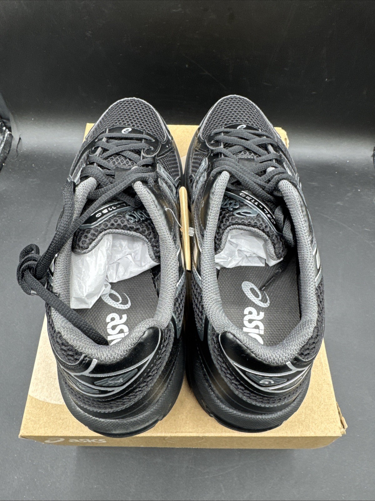 PICK SIZE – Asics Unisex Gel-1130 Black / Pure Silver Mesh Running Sneakers