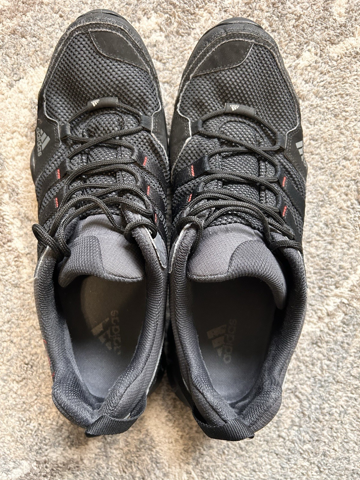 Adidas AX2 Traxion Black Hiking Trail shoes men’s size 12 #D67192