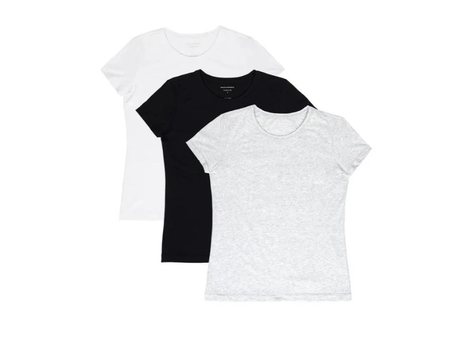Banana Republic Women’s Classic Crew-Neck T-Shirt , 3pack