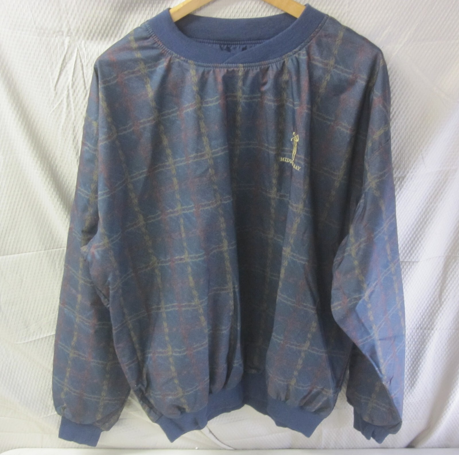 Vintage Middle Bay Golf Multicolor Embroidered Logo Pullover 27 in x 22.75 in