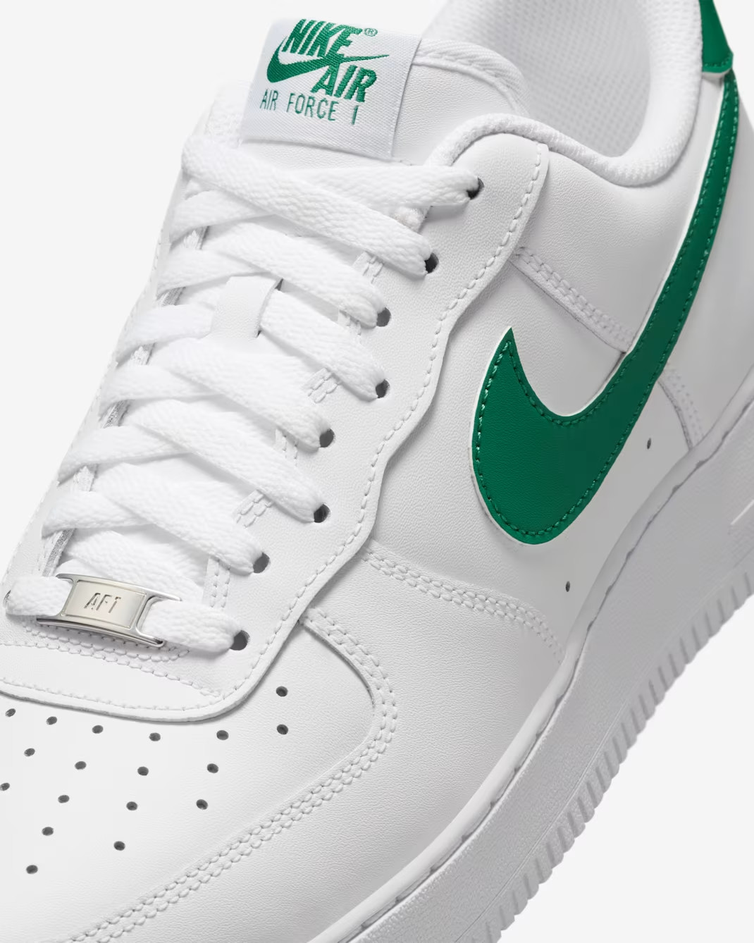 Nike Air Force 1 ’07 Shoes White Malachite Green Men’s | Size 8 – 13