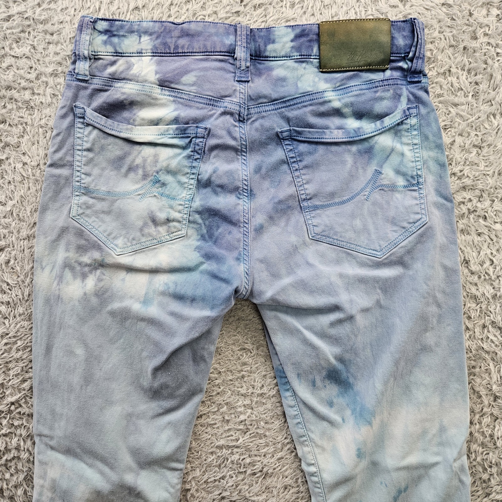 34 Heritage Jeans 30×30 (fits 30×29) Tie Dye Stretch Mid Rise Straight