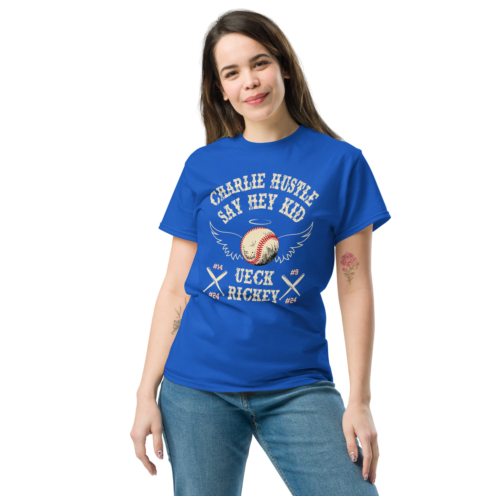 Baseball Legends Shirt Uecker Mays Charlie Hustle Pete Rose Rickey Henderson Tee