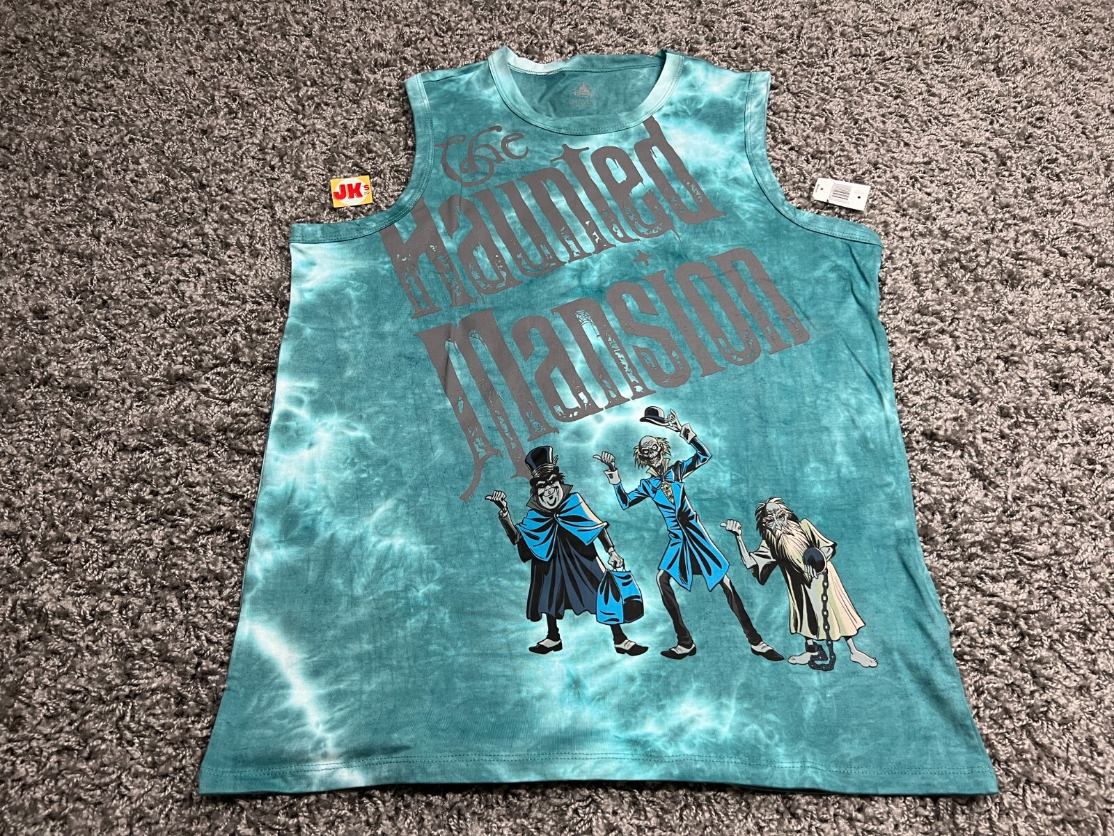 NEW Disney Shirt Adult Medium Tank Top The Haunted Mansion Hitchhiking Ghost