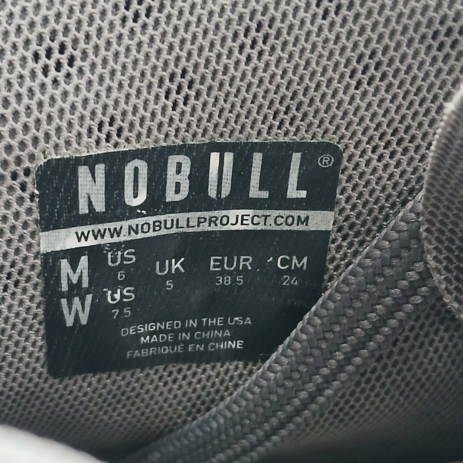 Nobull SF Trainer High Crossfit Shoe Dark Grey Super Fabric Size 6 M 7.5 W Crew