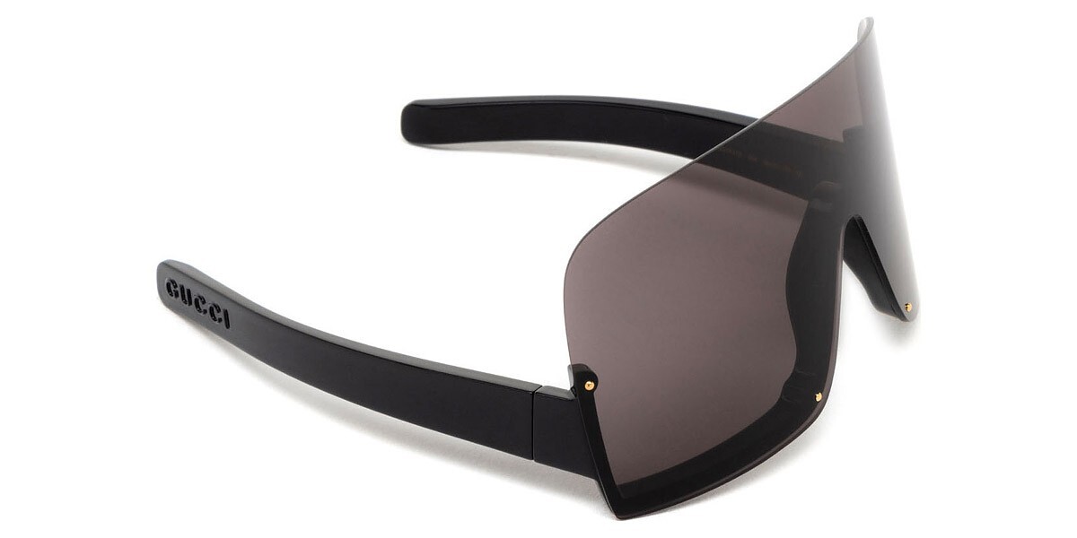 GUCCI Sunglasses GG1631S Acetate Black Shield 99-115mm Authentic