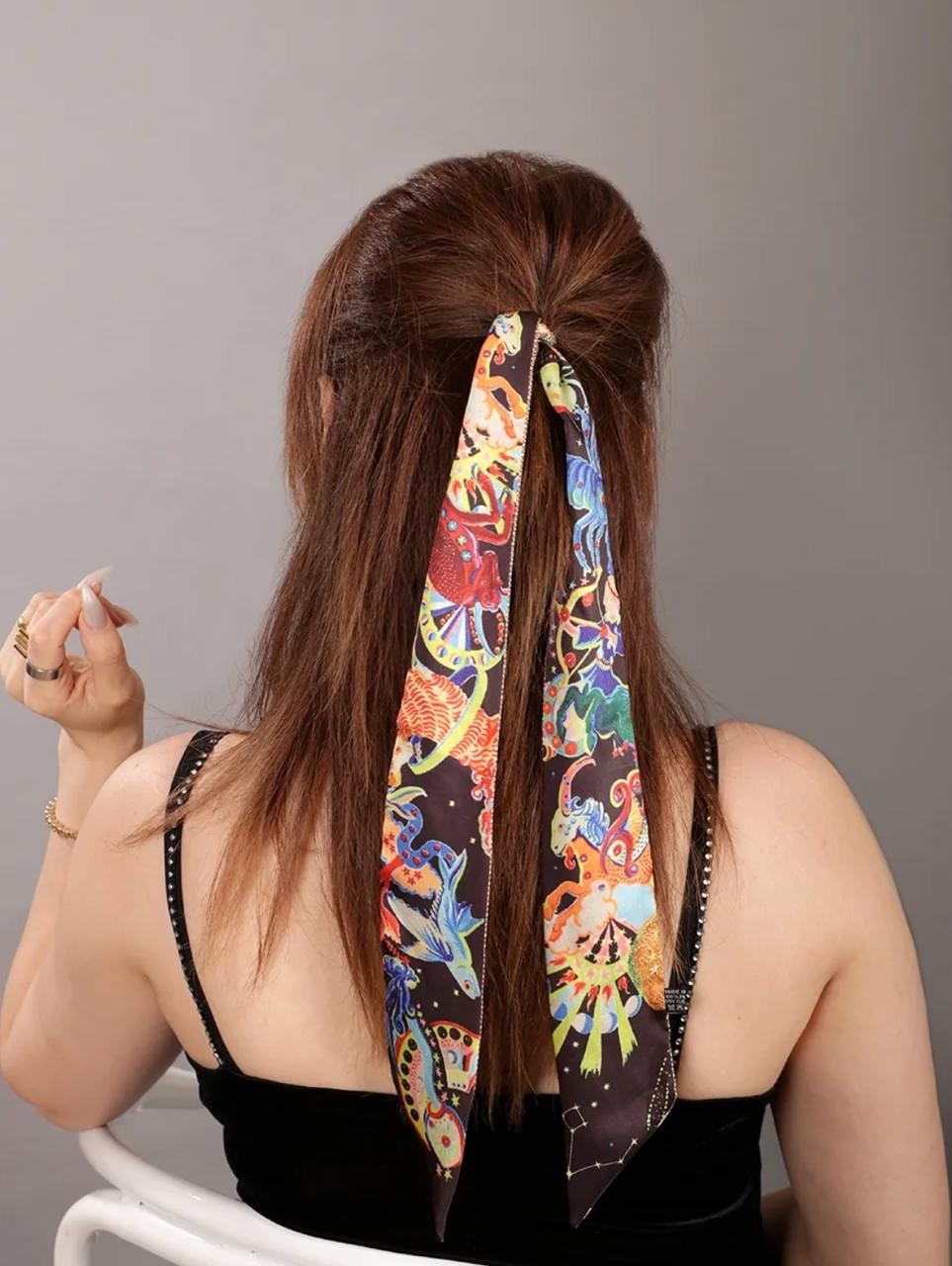 Purse scarf accessory printed a wide range of colors, scarf handle ribbon,decor