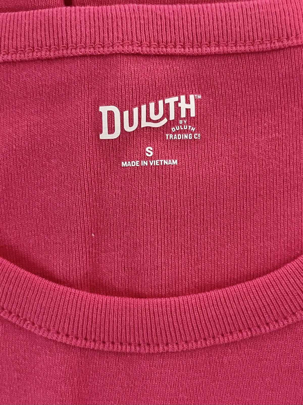 Duluth Trading Women’s Longtail T Tank Top Rib-Knit/Raspberry Sorbet Size Small