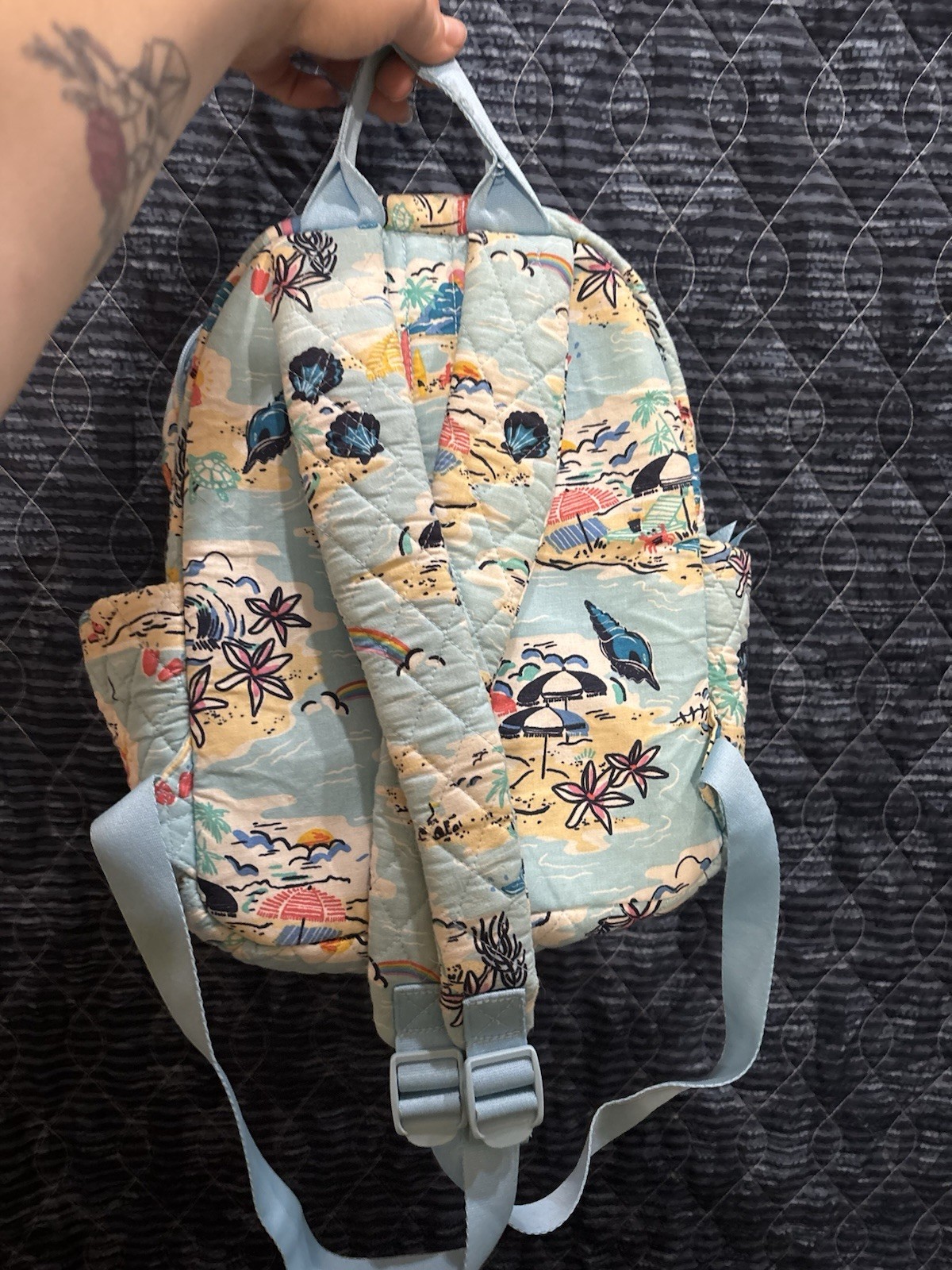Vera Bradley Beach Treasures Pattern Essential Compact Backpack