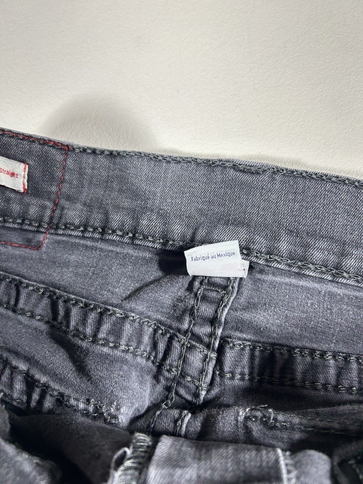 (Super Thrashed Distressed) True Religion Ricky Flap Big T Jeans 32×32 Grey