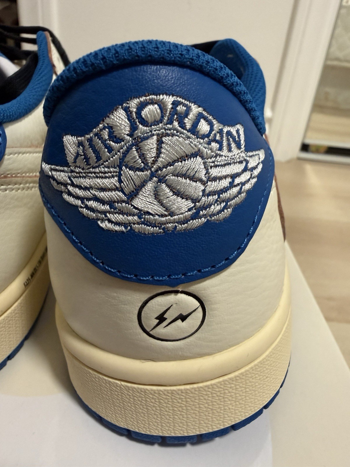 Jordan 1 Low OG SP Fragment x Travis Scott Sail Military Blue – Men’s Size 12 ✅