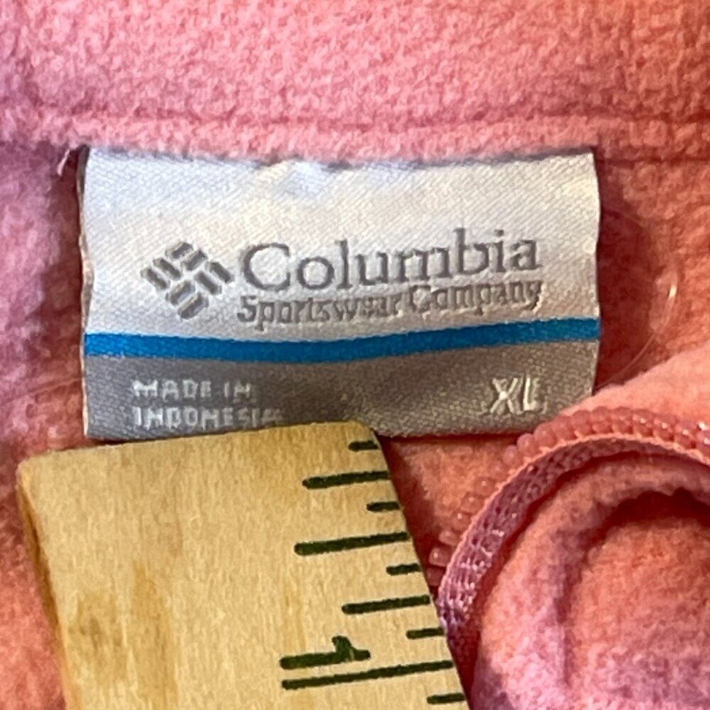 Columbia Women’s Fast Trek II Fleece Jacket XL Pink Full Zip Cozy Comfort Winter