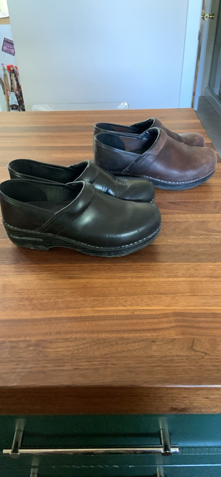 Dansko Professional Leather Clogs – 2 pairs Black & Brown – Size 39