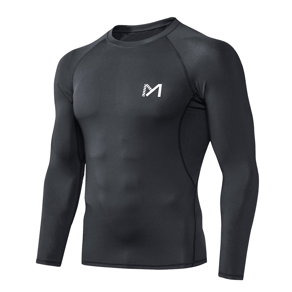 Men’s Compression Shirt Long Sleeve Athletic Workout Shirts Active Base Layer