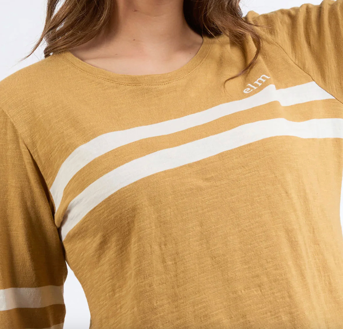 Elm Lifestyle Long-sleeve Tee SZ 10 Mustard Top NEW with Tags rrp: $74.95