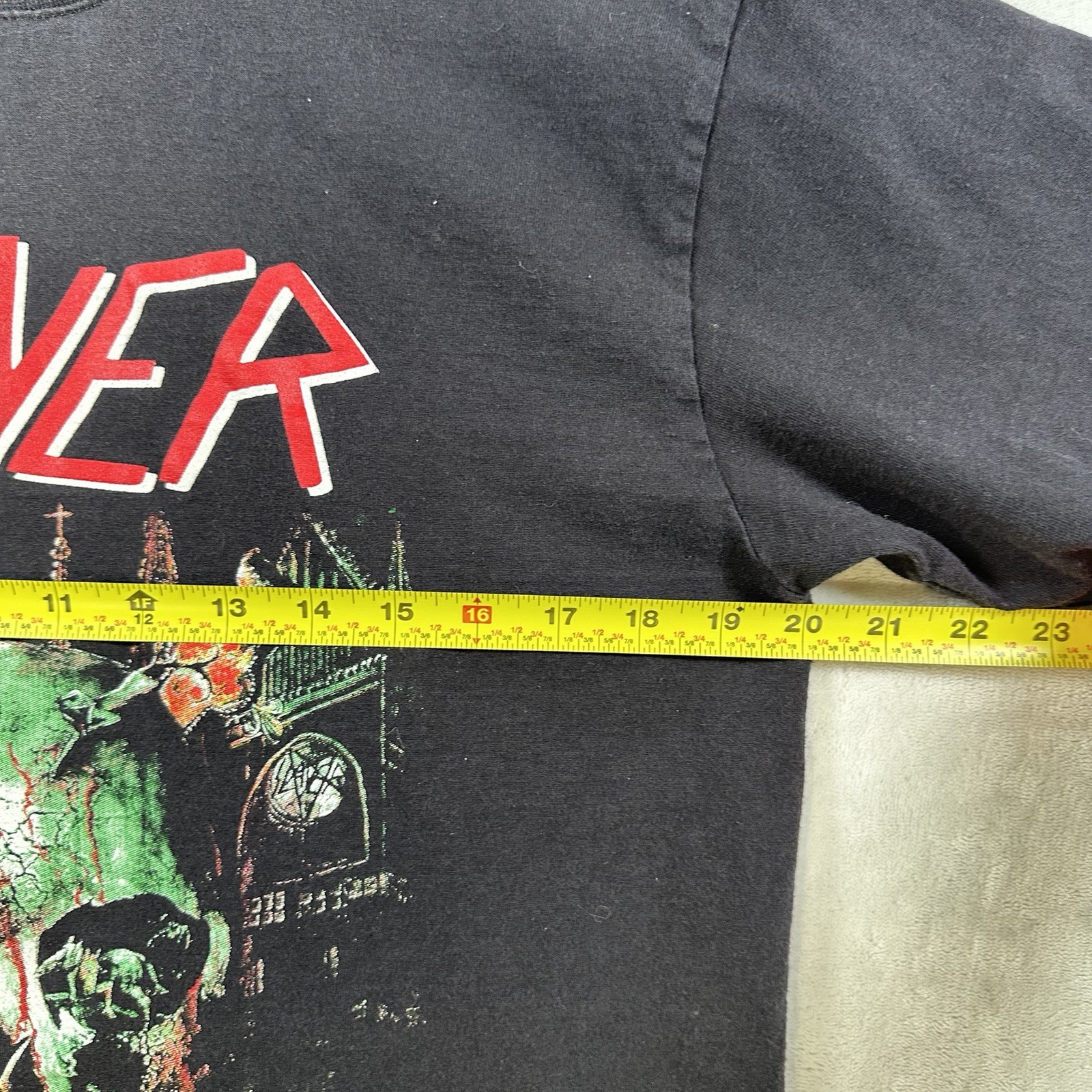 Vintage Slayer Black Short Sleeve T shirt Men’s Size Large