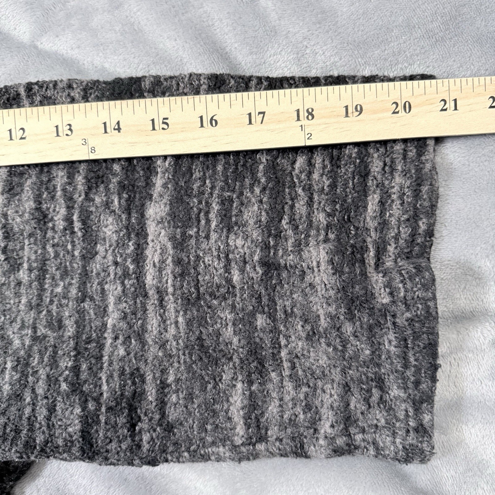Simply Vera Vera Wang Women’s Heathered Gray Full Zip Fleece Hoodie Pockets S