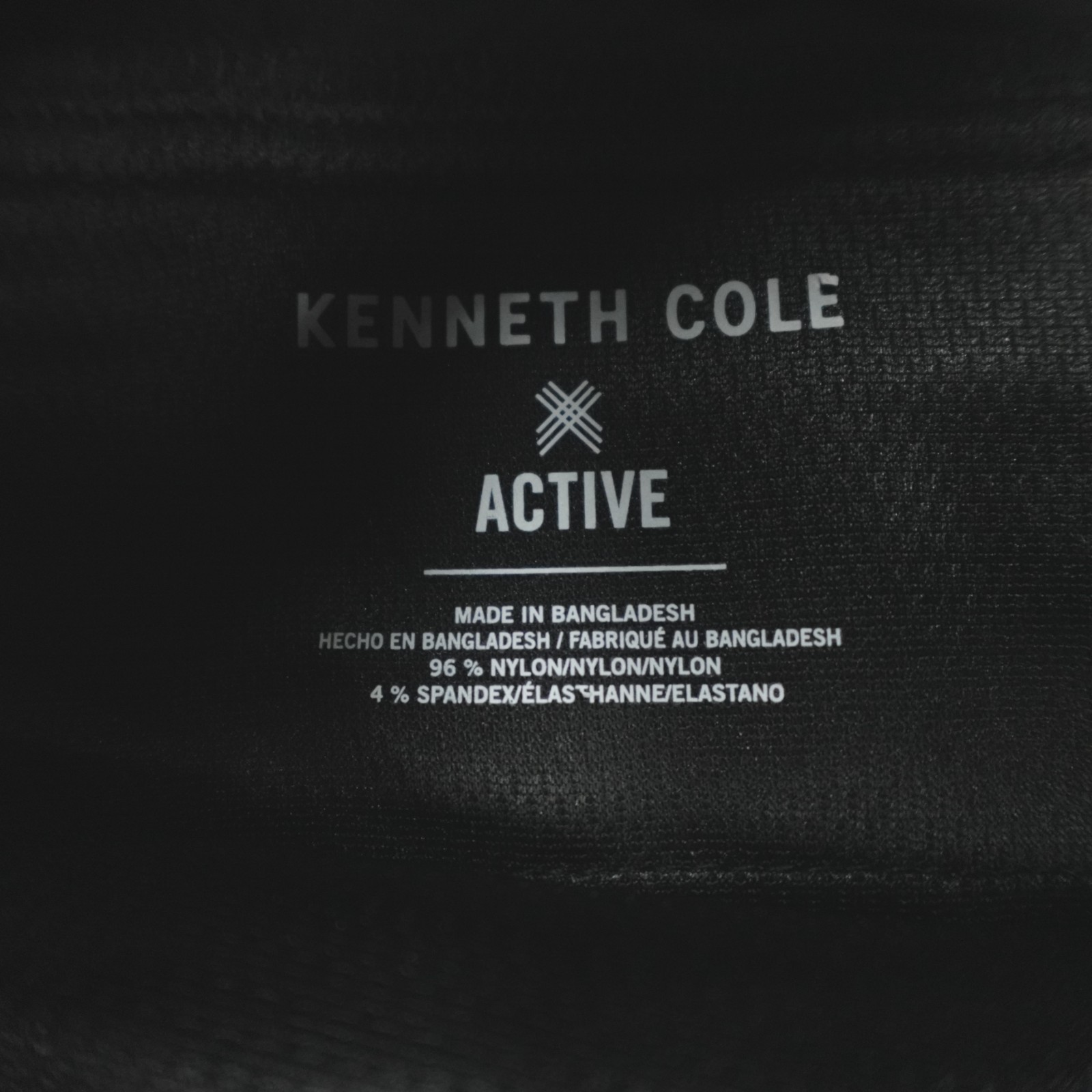 Kenneth Cole Performance Tech Jogger Cargo Tapered Woven Nylon Stretch Black
