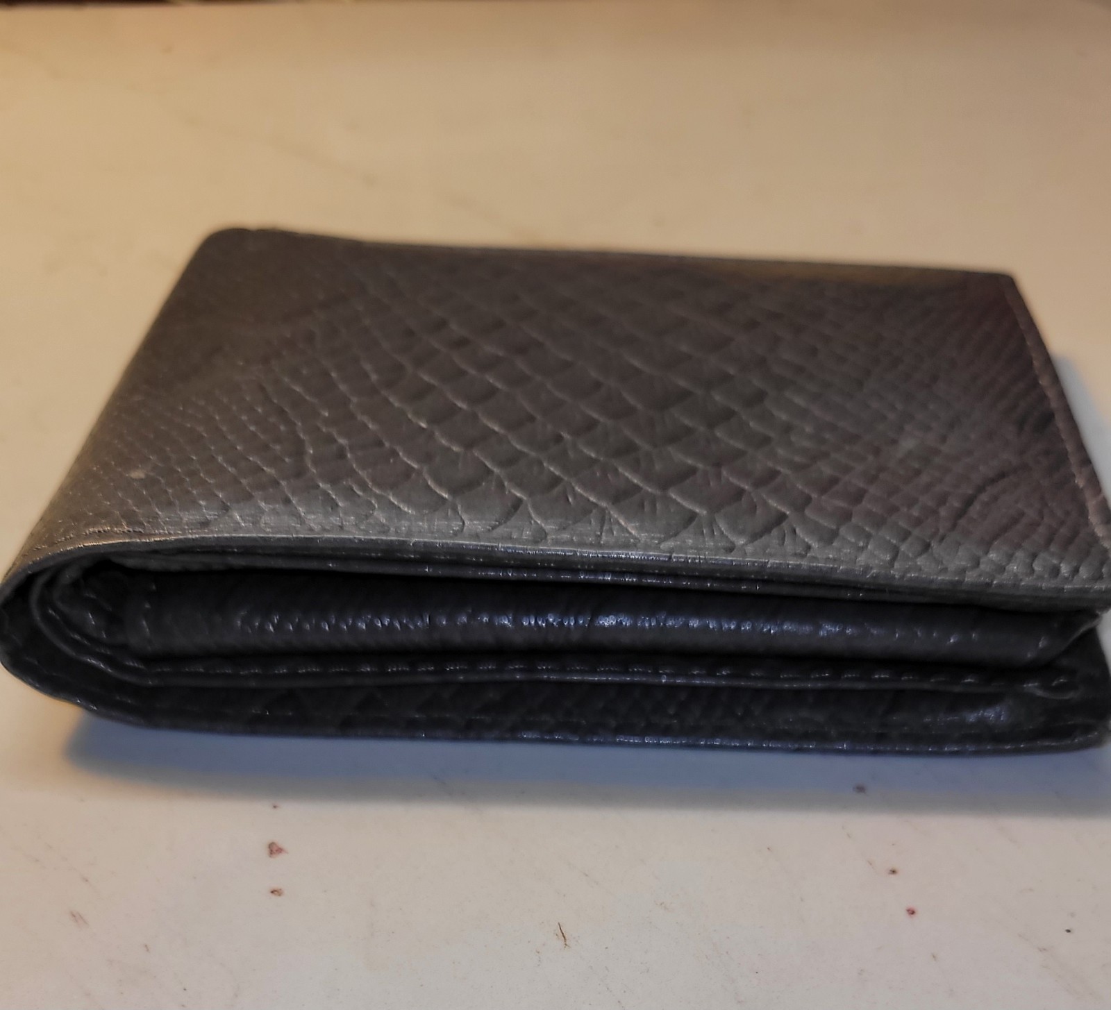 Genuine Leather Mens Access Denied Pocket Wallet Card Holder lots of slots