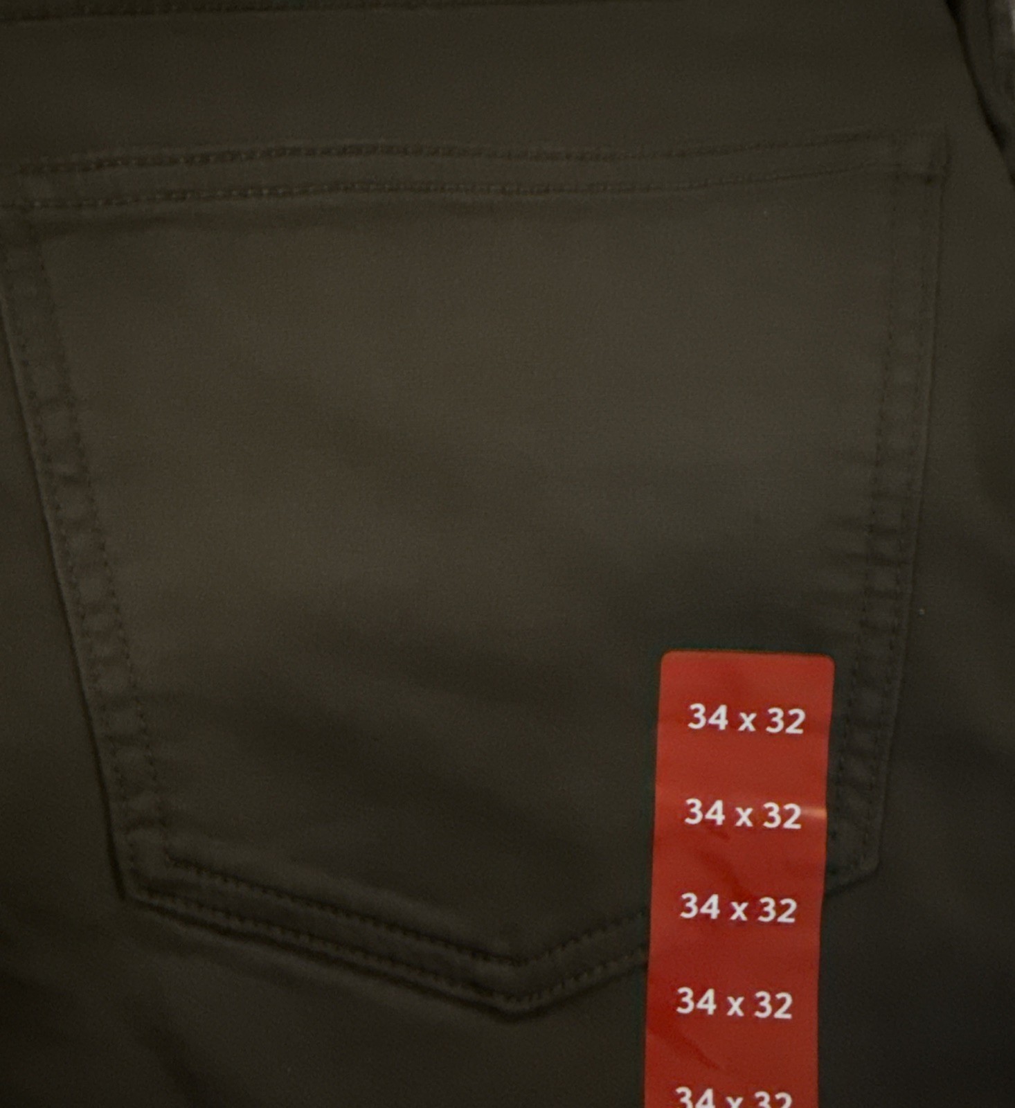 Men’s Express Slim Fit 5 Pocket Olive Pants 34 X 32 NWT MSRP 88.00 Free Shipping
