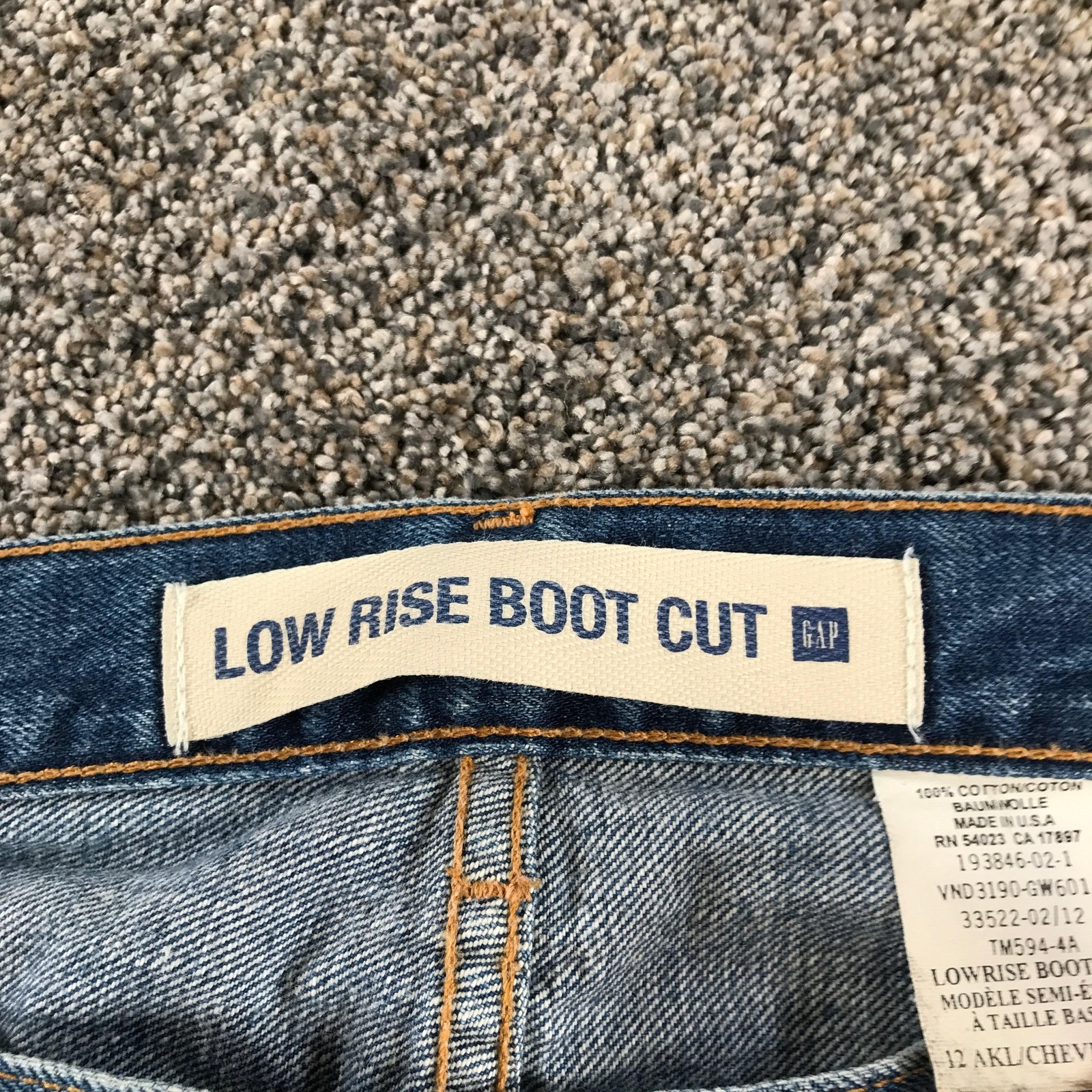 Vintage Gap Low Rise Bootcut Jeans Womens 12 Blue Med Wash Cotton Denim