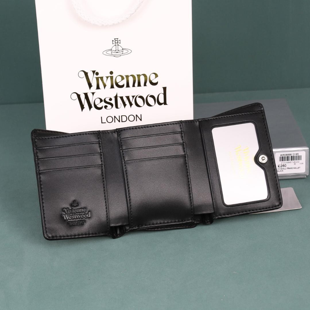 Vivienne Westwood Gamaguchi Trifold Wallet Color Black 11cm × 9cm × 3.5cm NEW