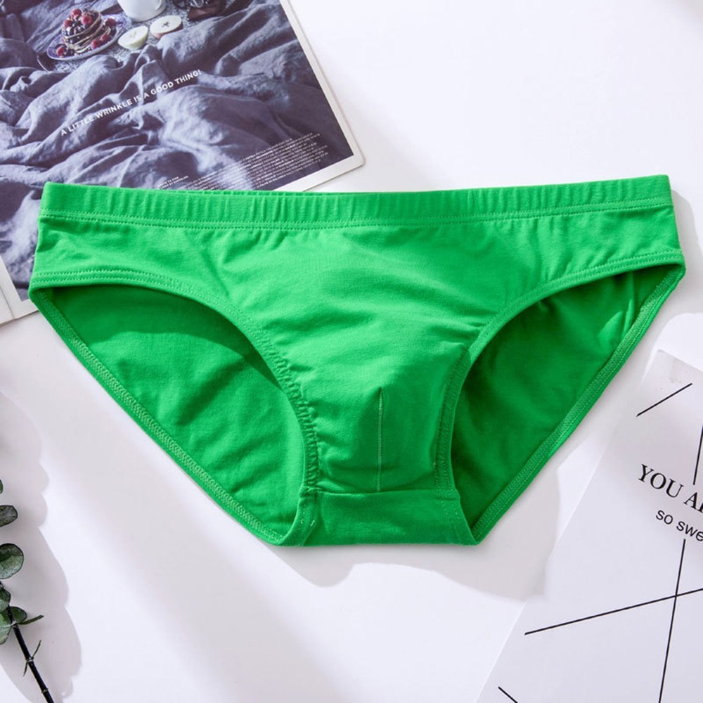 Multi size Men’s Low rise Underwear Cotton U convex Briefs Sexy and Comfortable