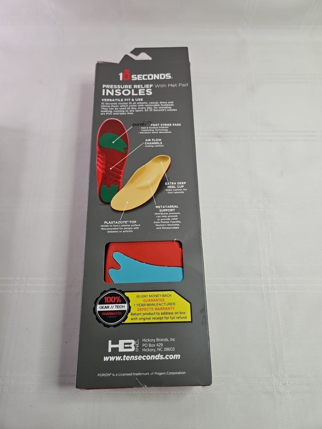 Ten Seconds Pressure Relief with Met Pad 3030 Size 8-8.5 Men 9.5-10 Women