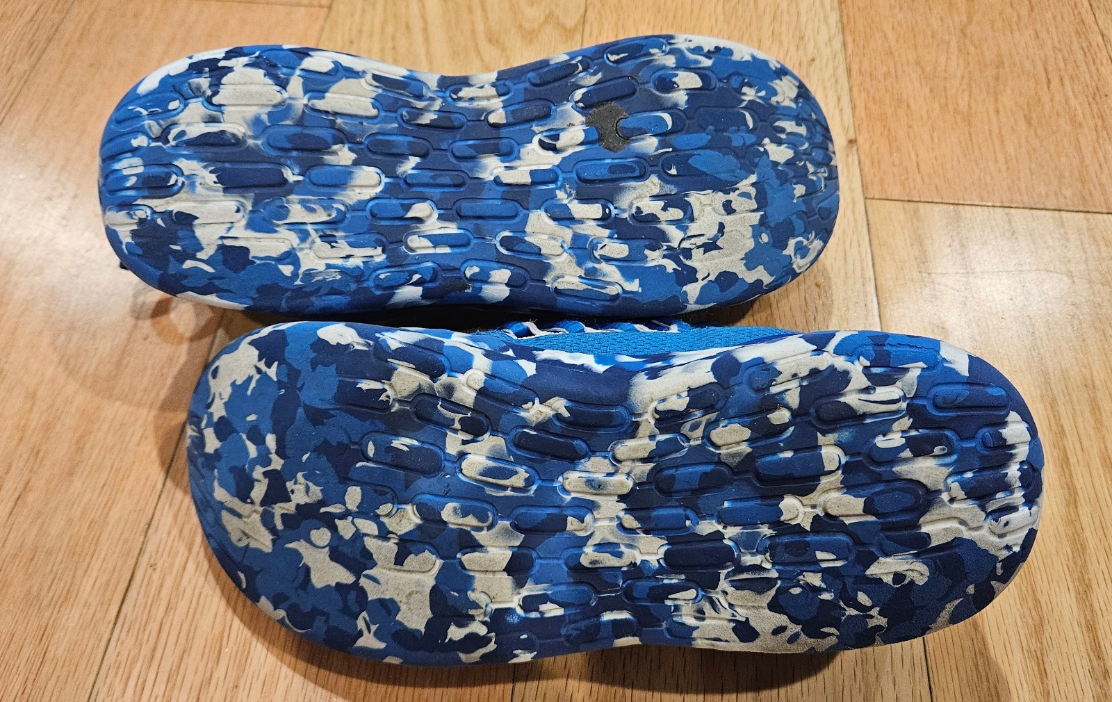 Adidas Lite Racer Adapt 7.0 Slip On Big Kids Shoes Blue White Youth Size 4