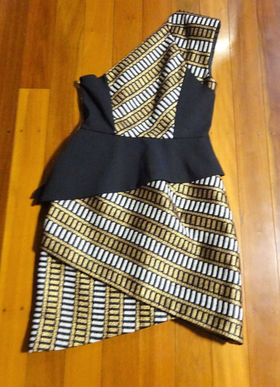 SASS & BIDE “Natural Selection” Asymetric One Shoulder Dress – Size 10 – $890