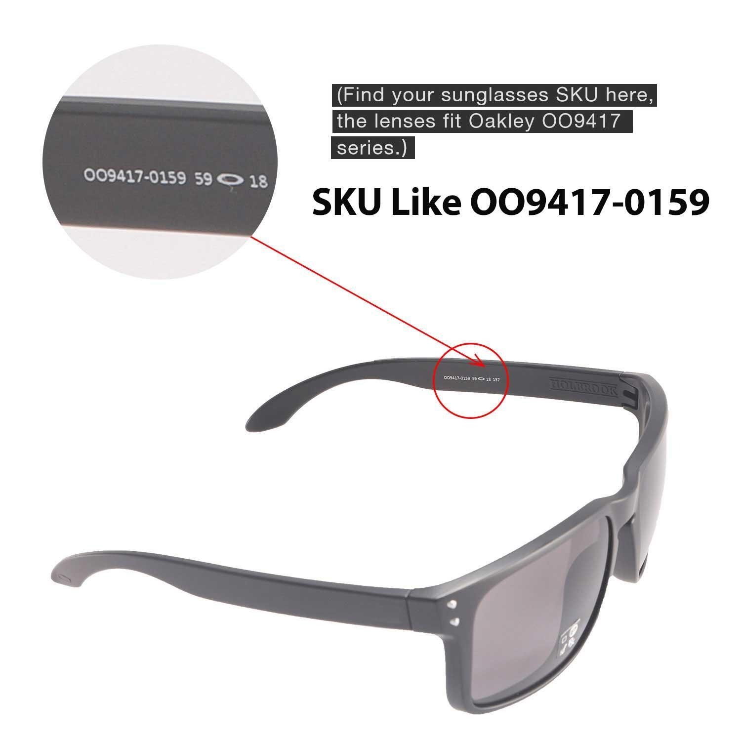 Walleva Replacement Lenses For Oakley Holbrook XL Sunglasses – Multiple Options