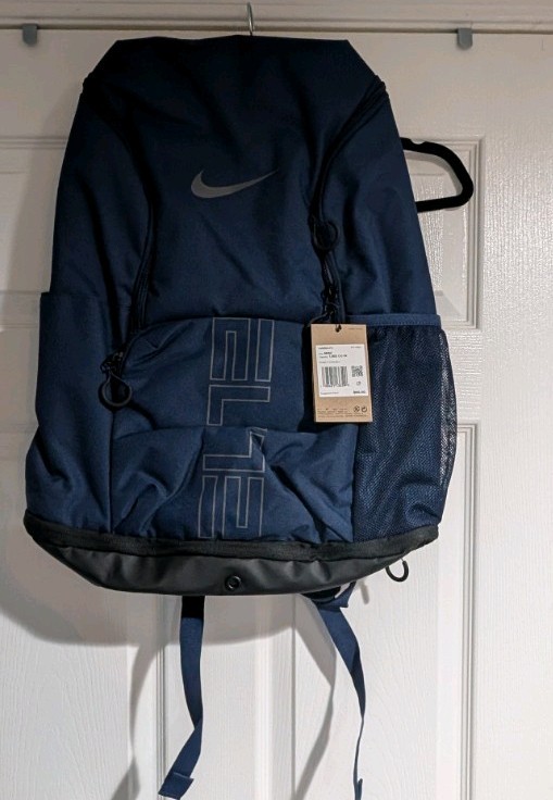 Nike Air Varsity Elite Hoops Backpack HM9965 410 Navy Black NWT (32L) NEW