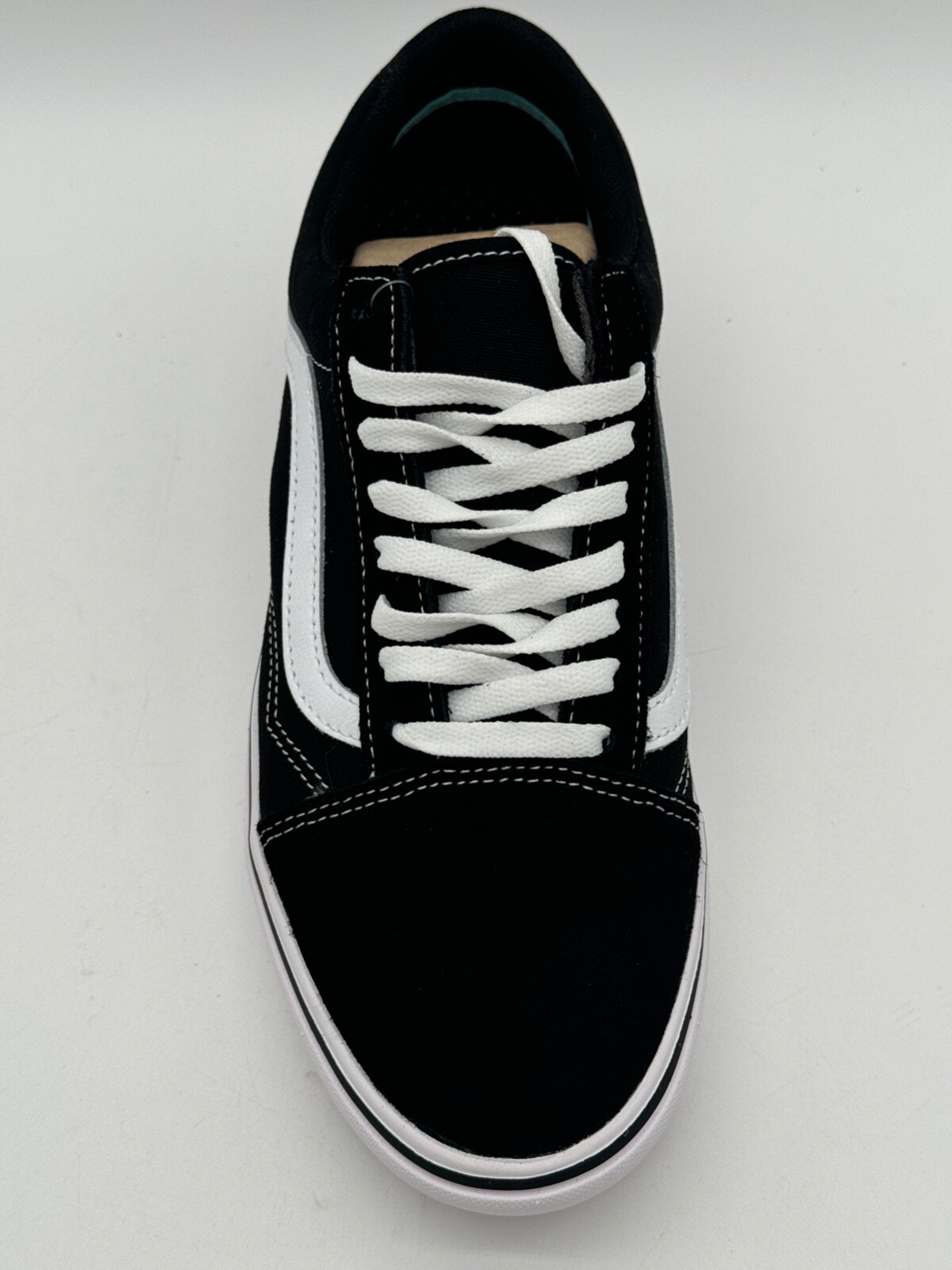 New VANS OLD SKOOL Men SZ 9.5 UNISEX Women SZ 11 IN BLACK true WHITE Comfycush