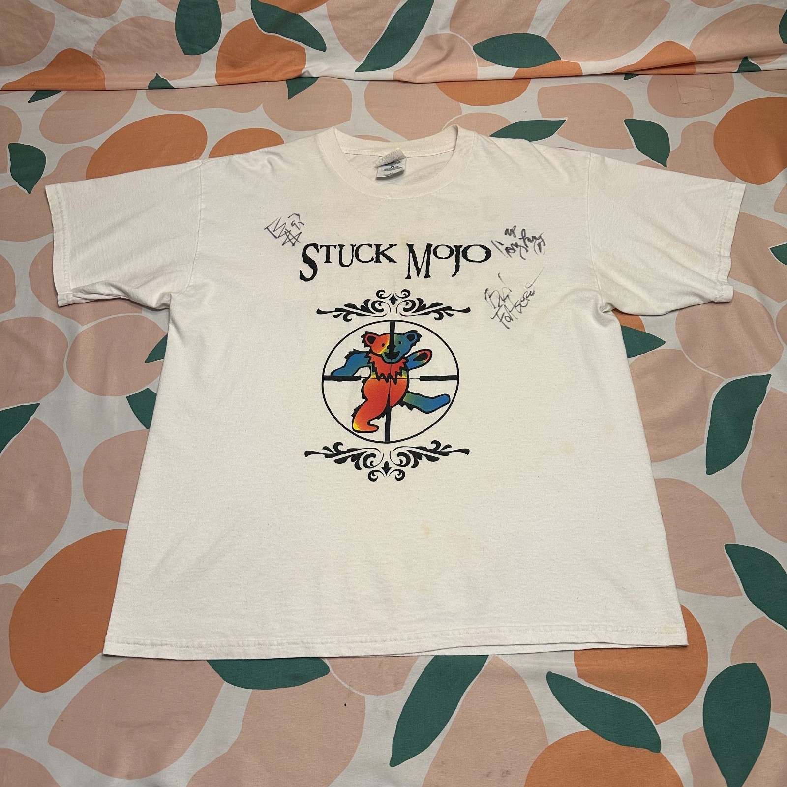 VINTAGE Stuck Mojo Shirt Men’s XL Extra Large Rising Tour Signed Double Sided