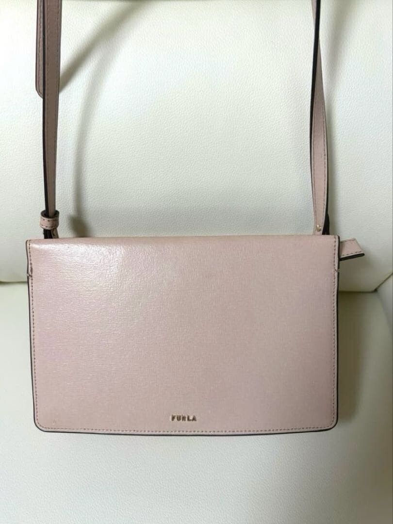 Furla Pink Shoulder Bag Women Adjustable Strap 8.66 x 5.51 x 1.97 in FURLA