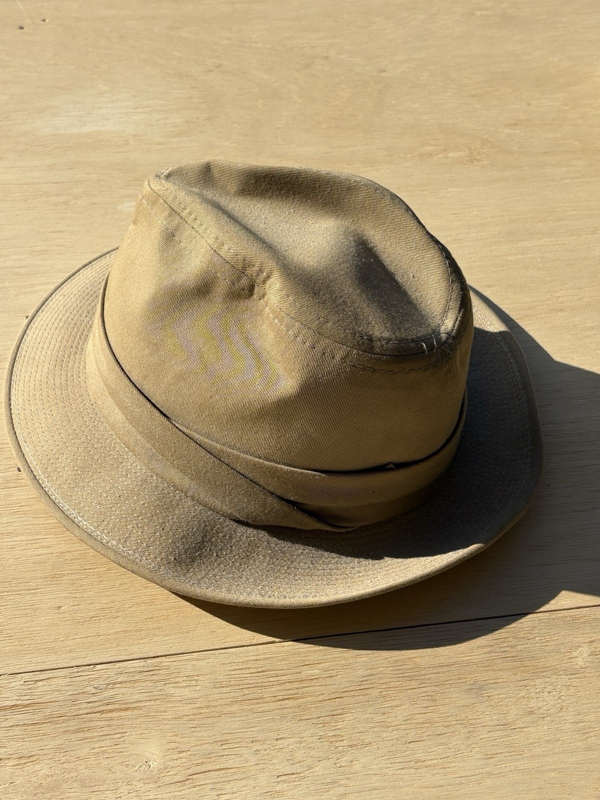 Mallory by Stetson Canvas Fedora Hat Size 8” X 6.5” See Pictures For Measurement
