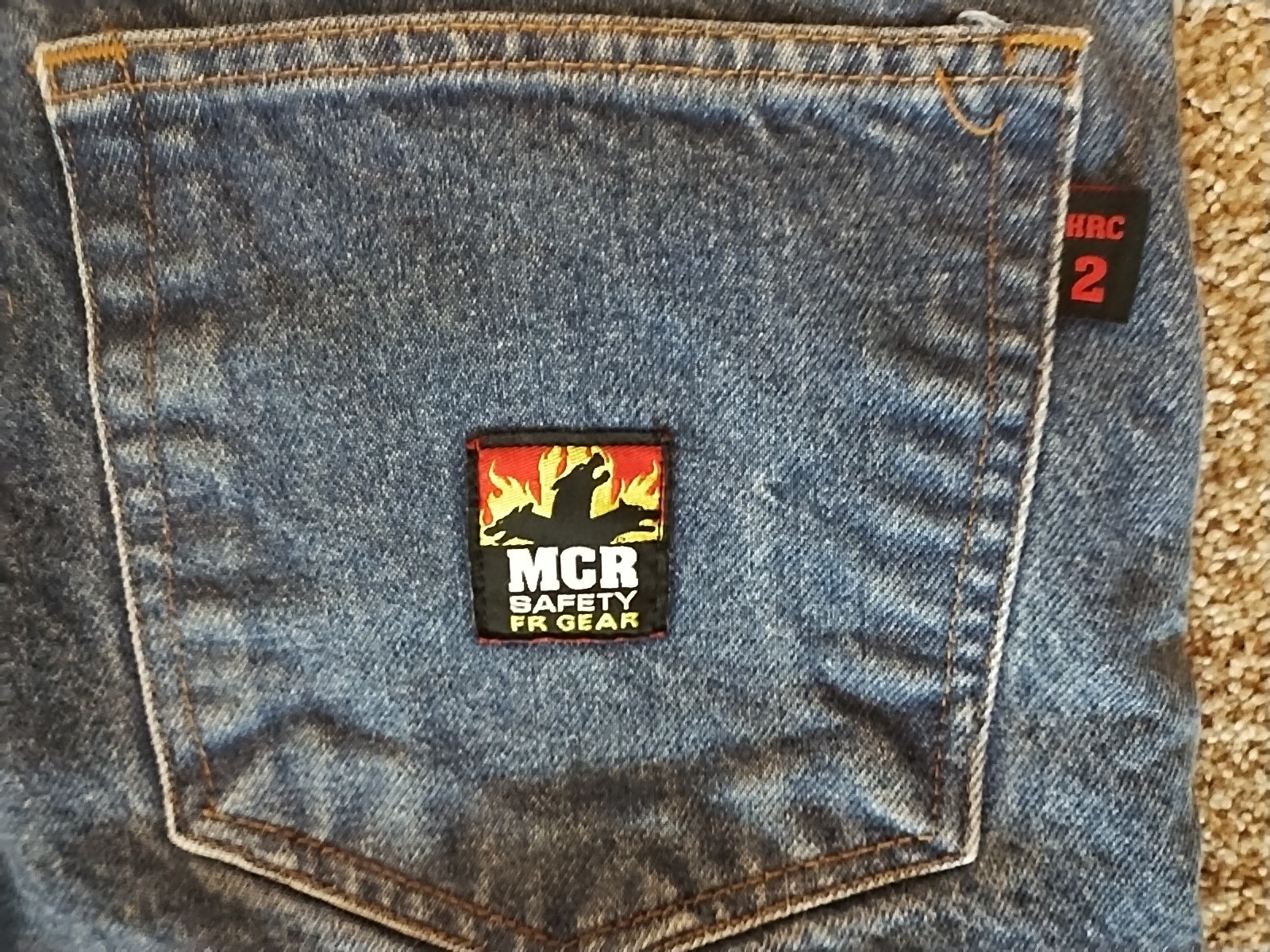 MCR Mens Five Pocket Jeans Safety FR Gear 42×34 Work Jeans NFPA 2112