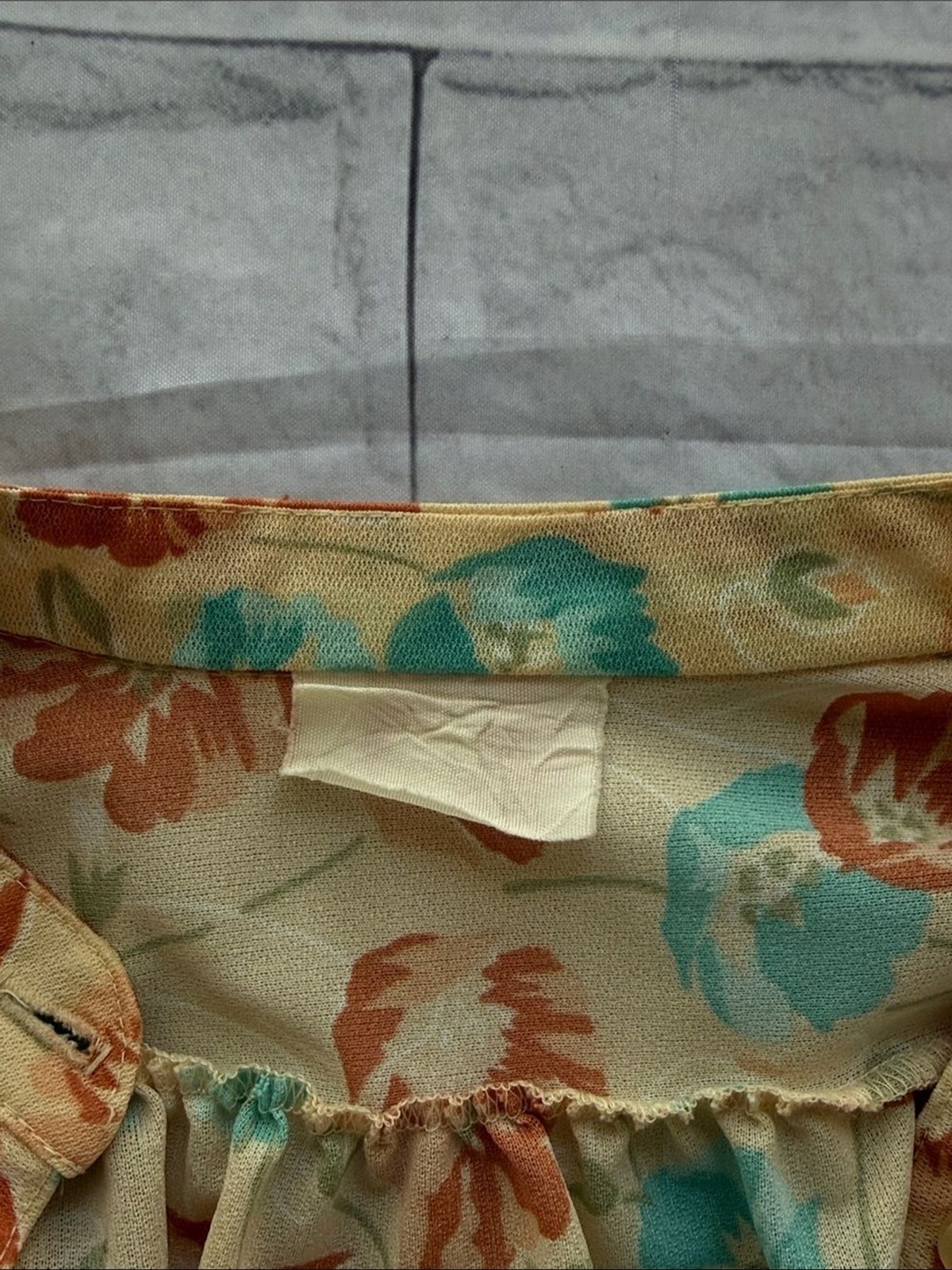 Authentic original vintage style 60’s floral button down shirt