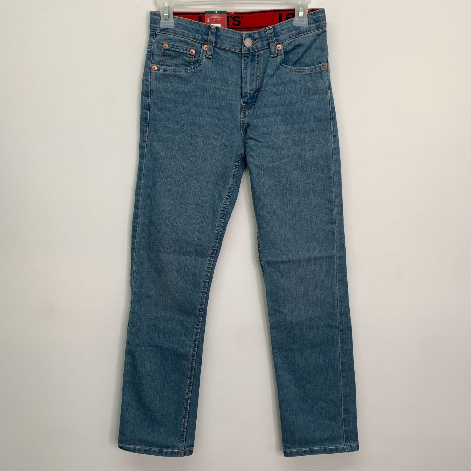Levi’s Boys Youth Jeans 14 511 Slim Flex Stretch Denim Blue Jeans Size 14