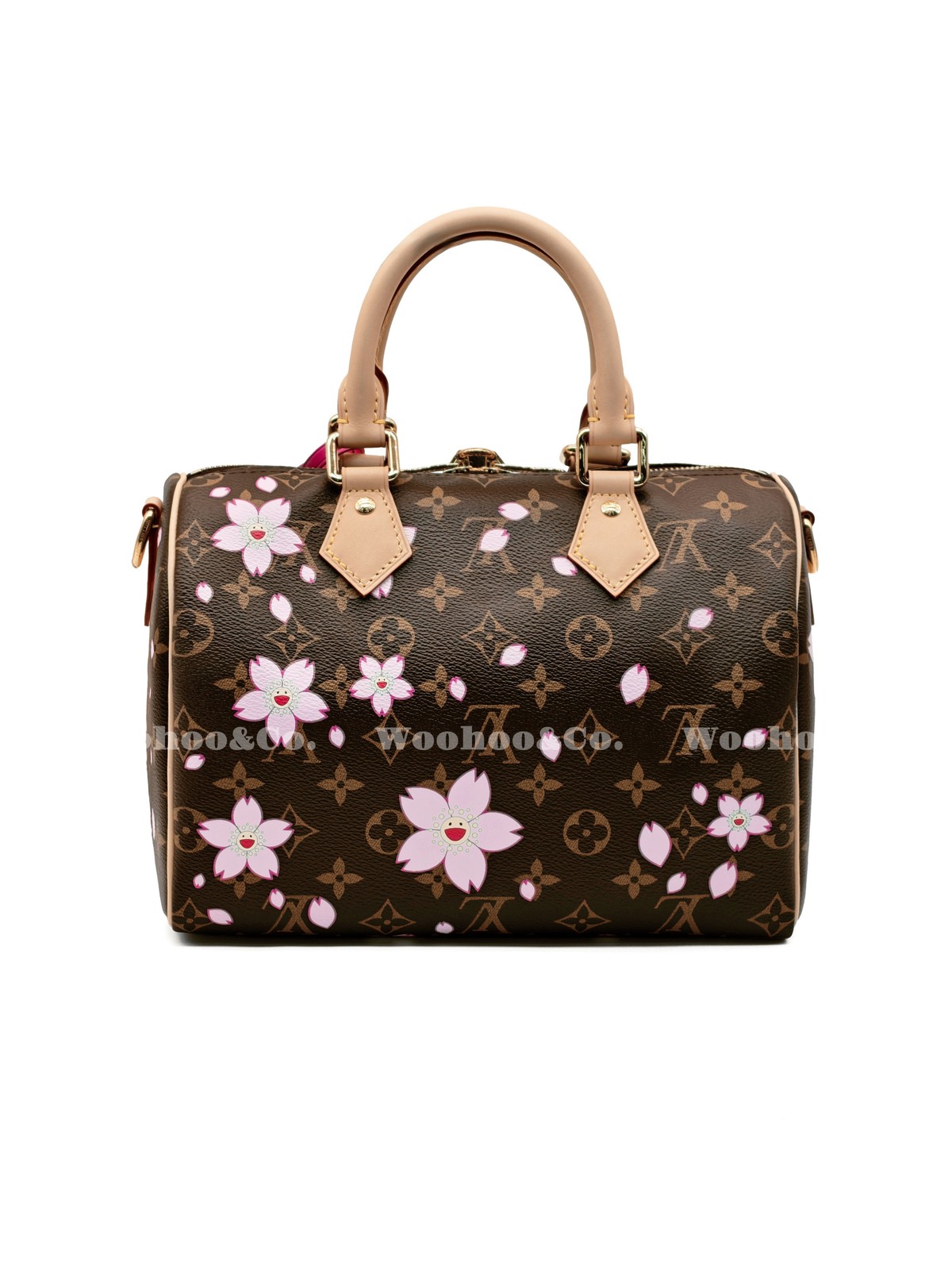 LOUIS VUITTON xTakashi Murakami Cherry Blossom Handbag Women’s 9.8x6x7.4 in