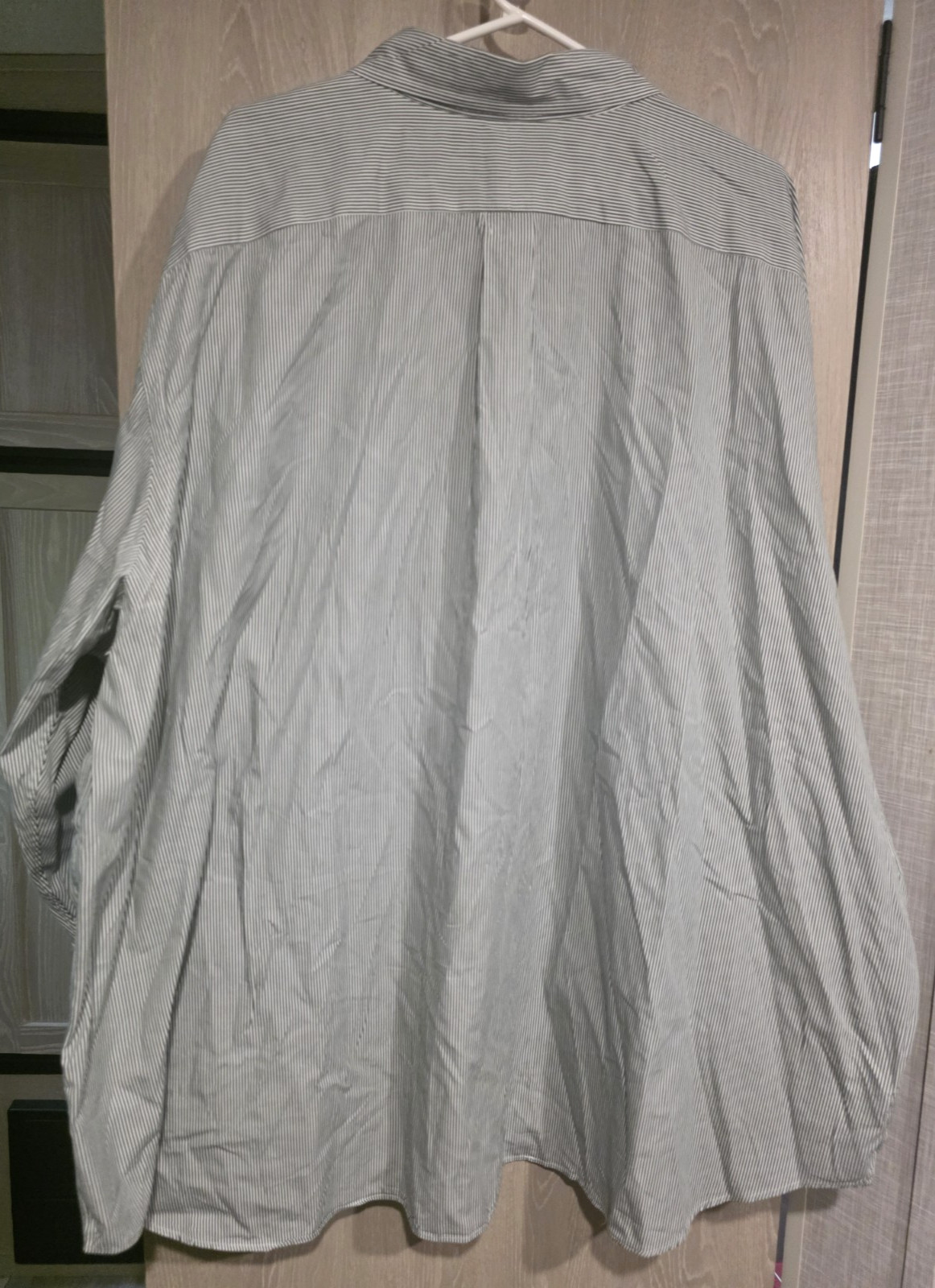 RALPH LAUREN Button Down Shirt Men’s 5XB BIG Navy White Striped Cotton