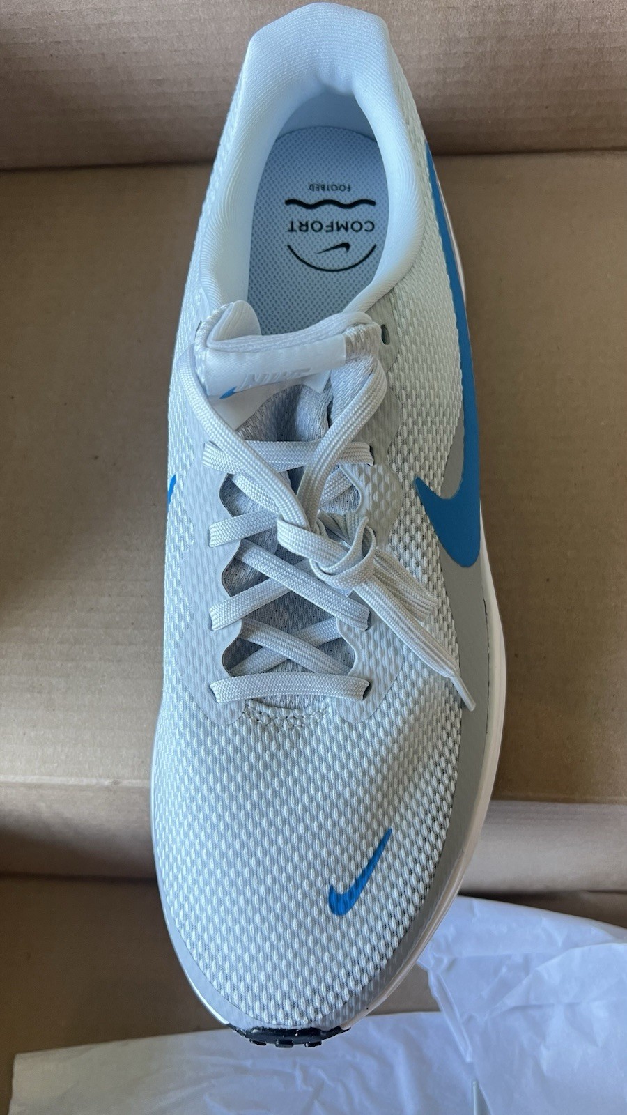 Size 13 – Nike Air Zoom Pegasus 41 White Wolf Grey Blue