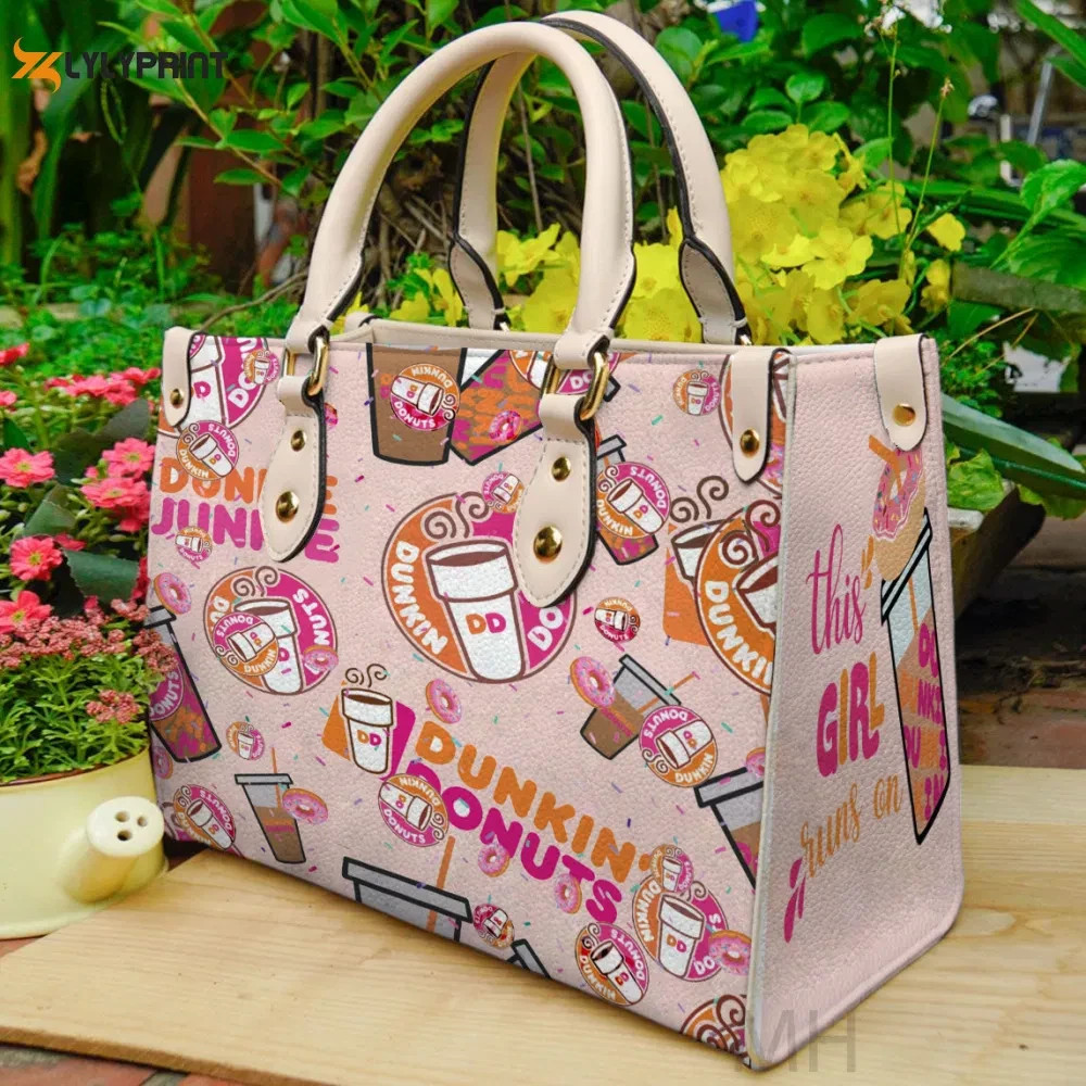 Personalized Dunkin Donut Leather Handbag &Dunkin Donuts Leather Handbag For Wom