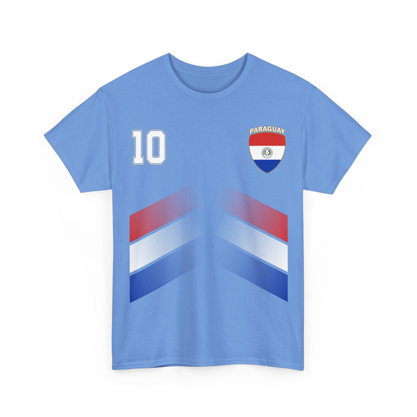 Paraguay Shirt, Paraguayan Flag Paraguay Number 10 Soccer Jersey Style Shirt